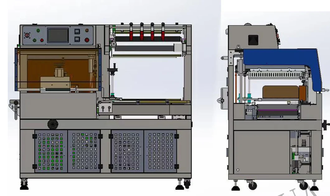 Good Price Automatic Heat Shrink Wrap Machine of POF PE Film, High Speed Thermal Shrink Packaging Machine with Heat Shrink Tunel